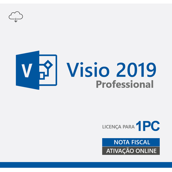 Microsoft Visio Professional 2019 - Cartão Chave de Licença